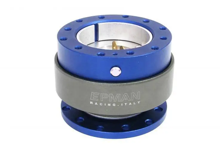 Wysoka jakość Naba Quick Release (rozpinka kierownicy) Epman Snap Blue