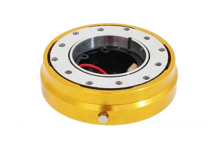 Wyjątkowa oferta Naba Quick Release (rozpinka kierownicy) Flat Gold
