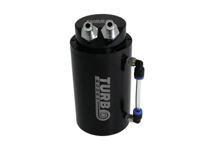 Oil catch tank TurboWorks 10mm Black Wysoka jakość