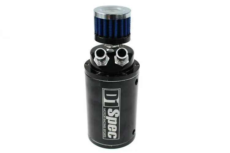Zniżka Oil catch tank D1Spec 15mm Black + Filtr