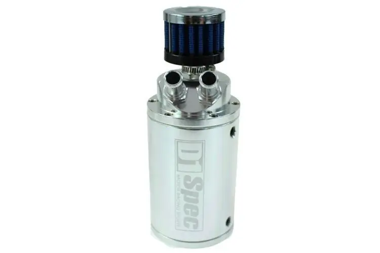 Oil catch tank D1Spec 15mm Silver + Filtr Nowość