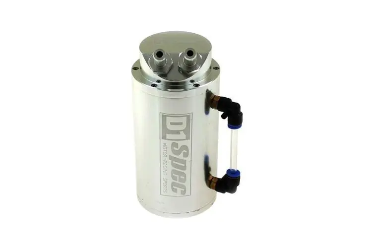 Szybka dostawa Oil catch tank D1Spec 9mm Silver Replica