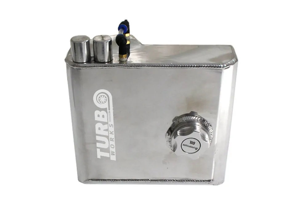 Oil catch tank TurboWorks 2L Silver Dostępne od ręki