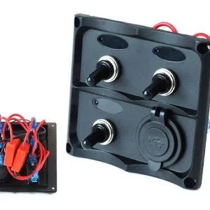 Dostępne od ręki Panel przełączników 12V SPST/ON-OFFx3, 2xUSB, 2B 15A IP68
