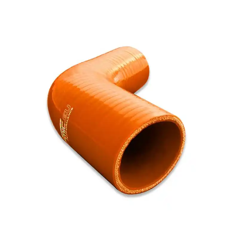 Premium Silikonowe kolanko redukcyjne FMIC 67st 63/76mm Pomarańczowe