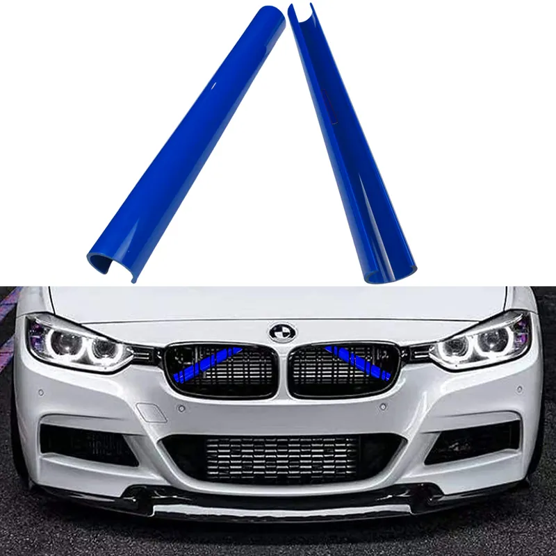 Bezpieczne zakupy Wstawki Wsporniki Do Grilla BMW 5/6/7 Brace Bars Niebieskie