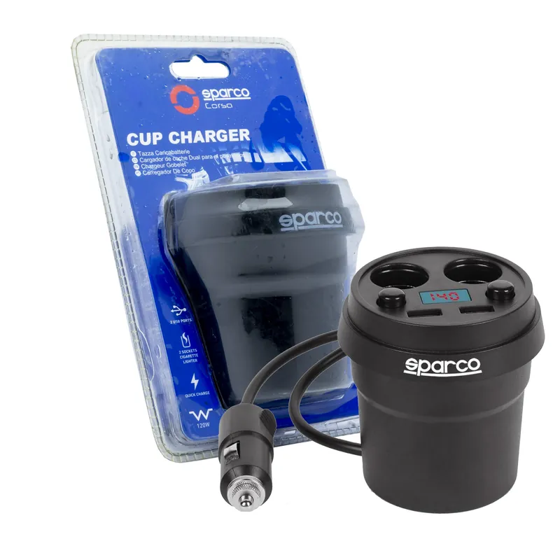 ŁADOWARKA KUBEK SPARCO 2 x 3.1A Ekspresowa dostawa