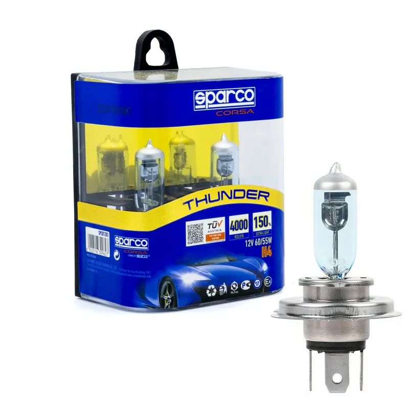 Hit cenowy Żarówki Sparco H4 12V 55/60W BLUE B2 +150% LIGHT 4000K