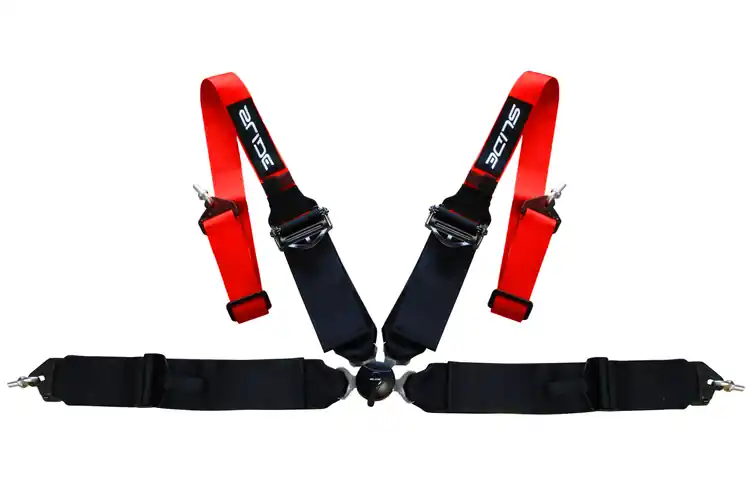 Pasy sportowe Slide Quick 4p 2"+3" Czerwono-Czarne Tylko dziś