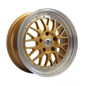 Ograniczona ilość Forzza Spot 7,5x17 5x120 ET42 72,6 Gold Lip Machined
