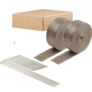 Rabat Taśma Termiczna DEI 5cm x 15m 2szt. tytanowa + opaski