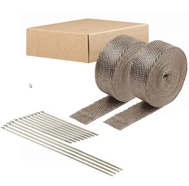 Rabat Taśma Termiczna DEI 5cm x 15m 2szt. tytanowa + opaski