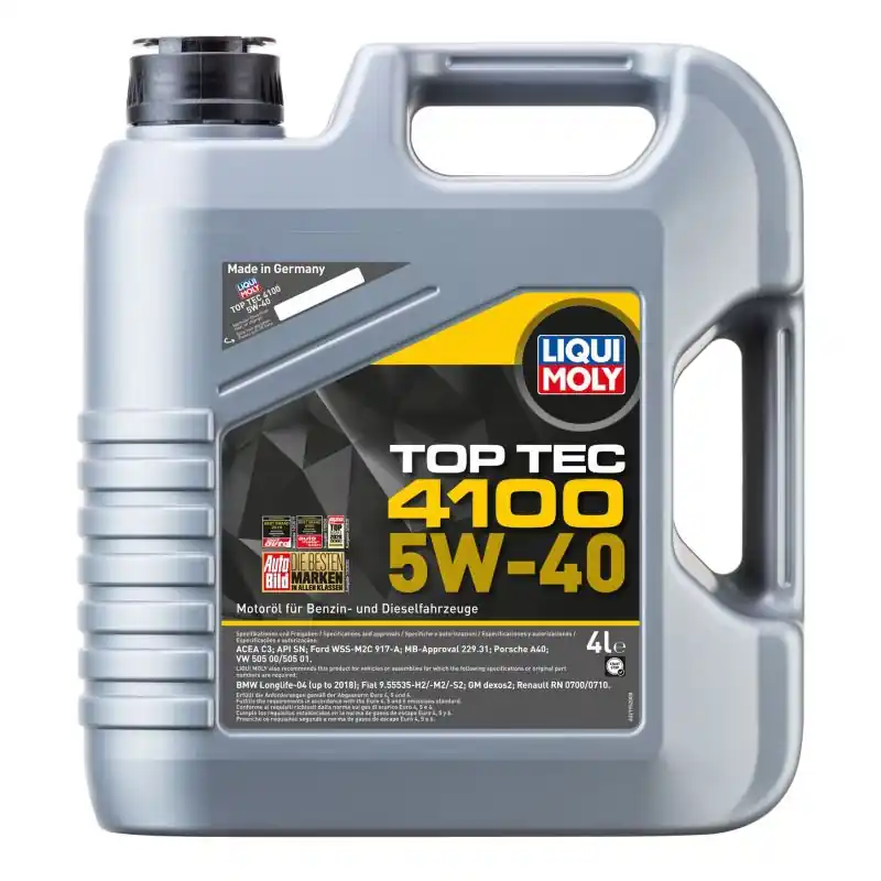 Łatwy zwrot Olej LIQUI MOLY TopTec 4100 5W40 4L