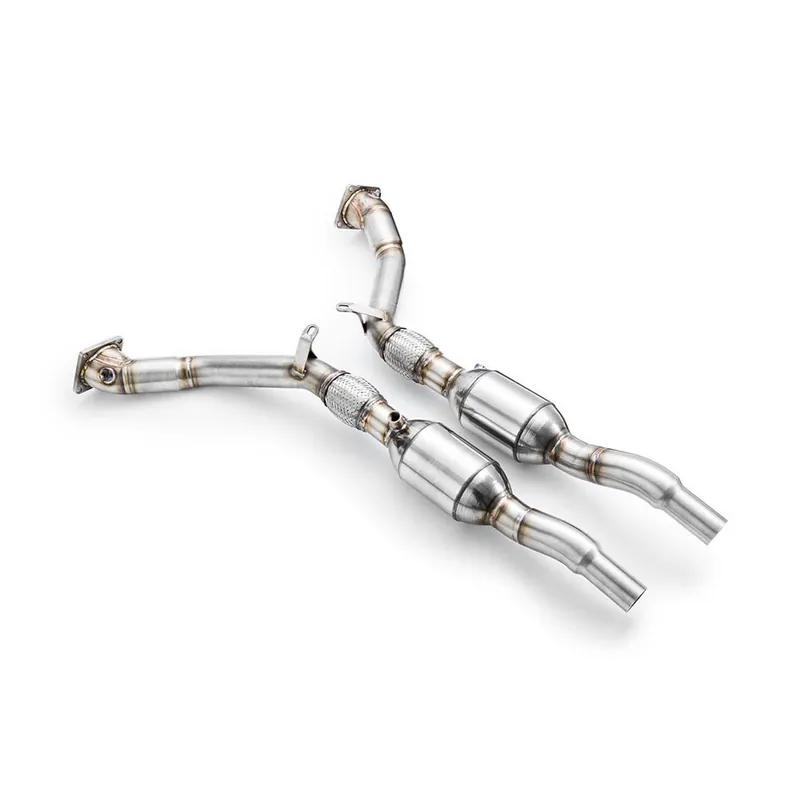 Downpipe Audi S4/RS4 B5 2.7 biturbo automat + tłumik 63,5 mm flansza 8D0253115F Nowość