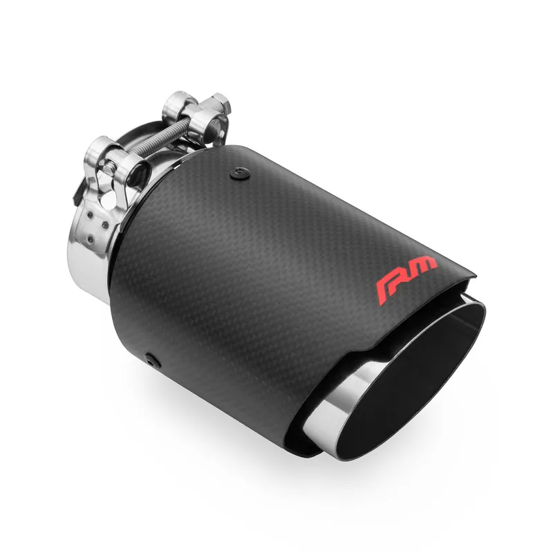Końcówka wydechu Carbon 89 mm montaż 63,5 mm (2.5 cala) matowa RM Motors Oferta czasowa