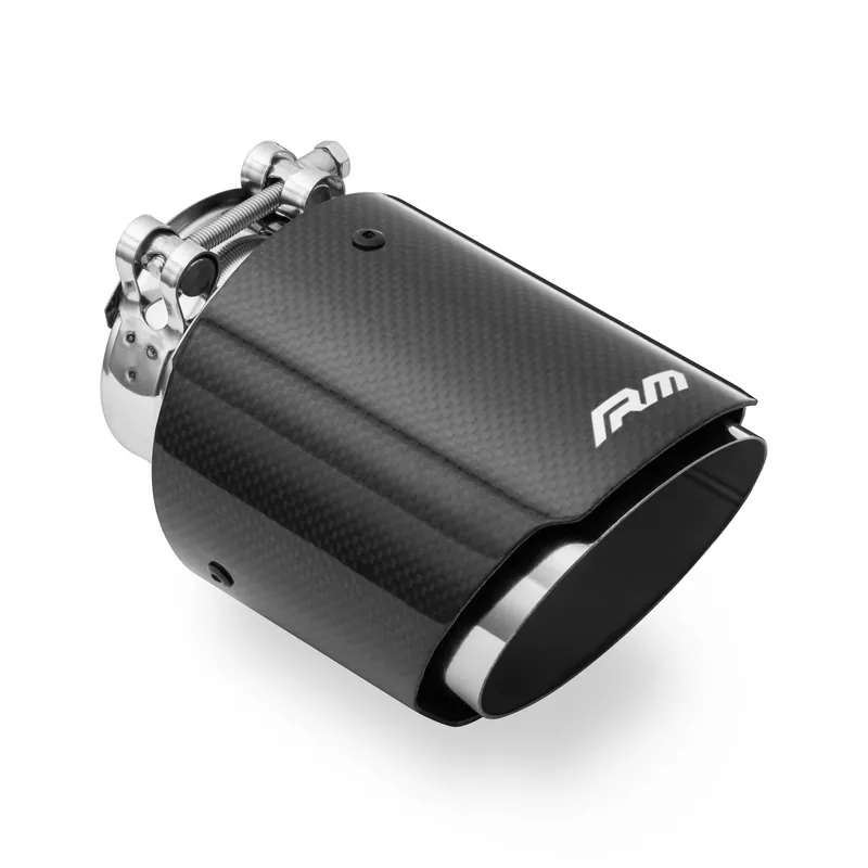 Hit sprzedaży Końcówka wydechu carbon 89 mm montaż 54 mm (2.13 cala) połysk RM Motors