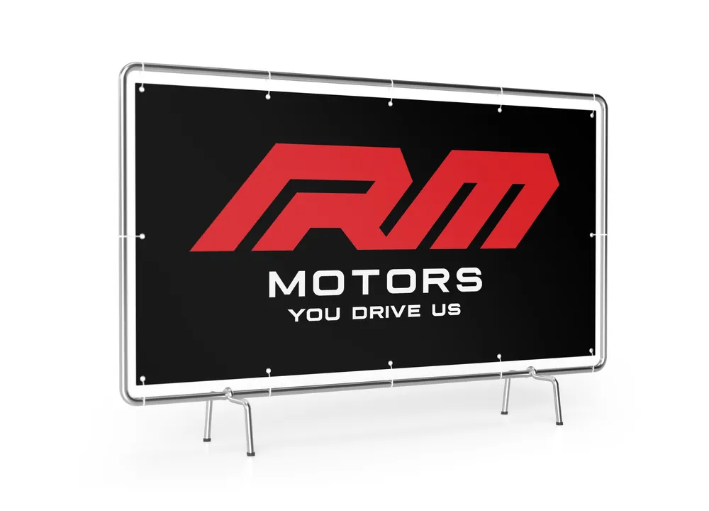 Banner z logo RM Motors 2x1 RM-Motors Ograniczona ilość