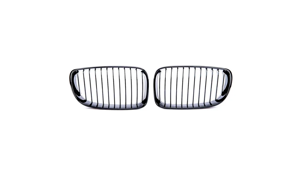 Grill sportowy pojedyncze żeberka Gloss Black BMW 1 E81 E82 E87 E88 Facelift 2007-2011 Bezpieczne zakupy