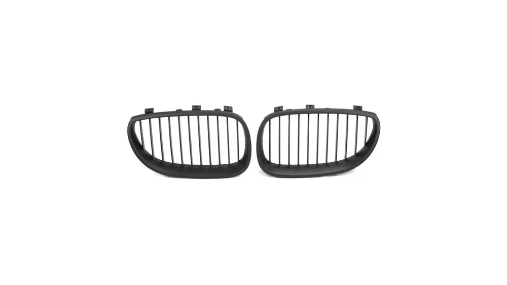 Premium Grill sportowy pojedyncze żeberka Matt Black BMW 5 E60 E61 2003-2010