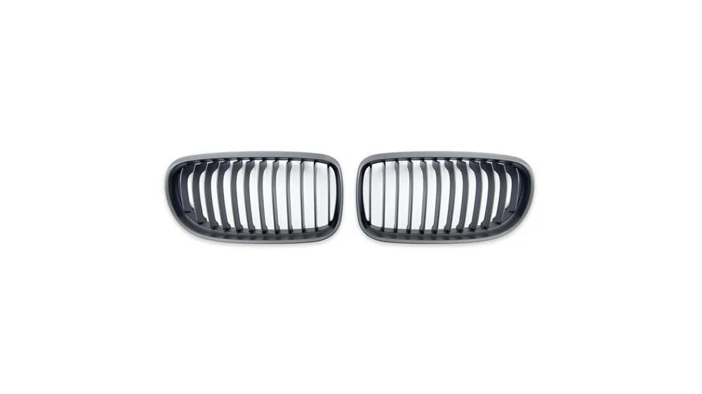 Darmowy zwrot Grill sportowy pojedyncze żeberka Matt Black BMW 3 E90 E91 Facelift 2008-2011