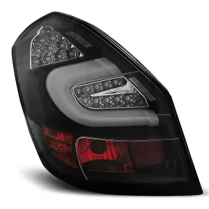 Darmowy zwrot Lampy tylne LED LED BAR Lampy tylneS BLACK SKODA FABIA II 07- 06.14