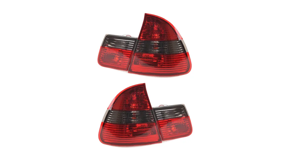 Super okazja Lampy BMW 3 E46 Tył Crystal Red Smoke