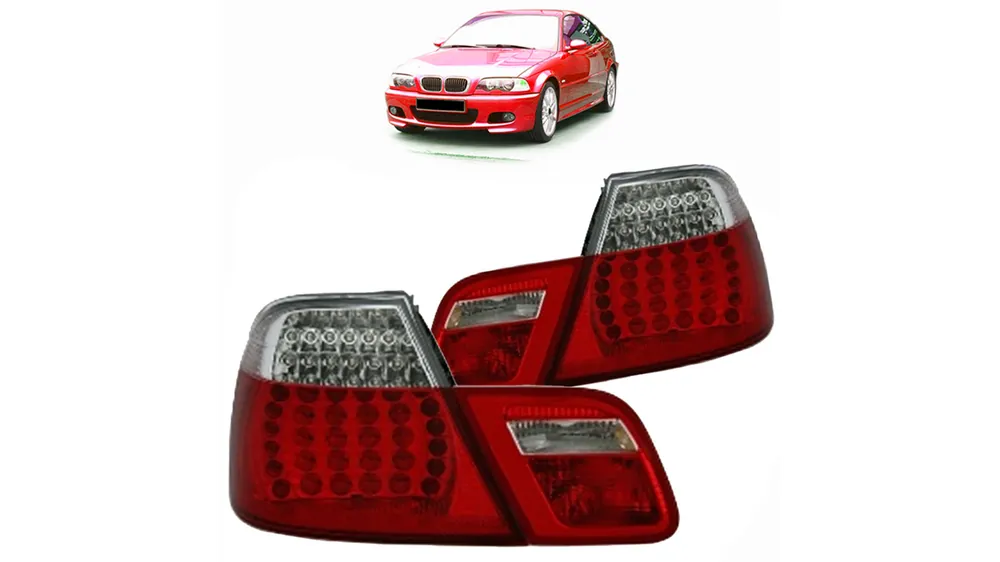 Zamów teraz Lampy BMW 3 E46 Tył LED Red-Clear