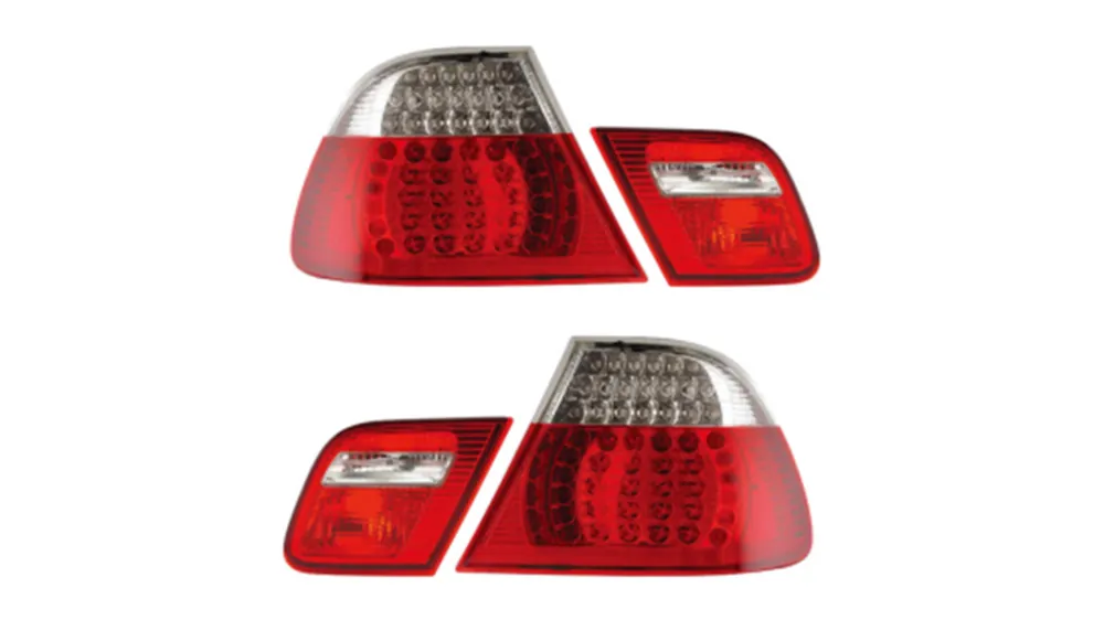 Lampy BMW 3 E46 Tył LED Red-Clear Obniżka ceny