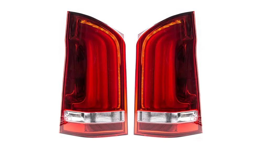 Lampy Mercedes-Benz Vito W447 Tył Dynamic LED Black-Red Darmowy zwrot