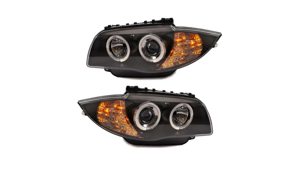 Lampy BMW 1 E81 E82 E87 E88 Przód Black Ekspresowa dostawa
