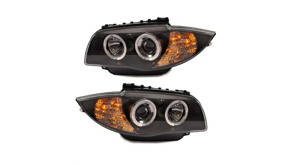 Lampy BMW 1 E81 E82 E87 E88 Przód Black Dostępne od ręki