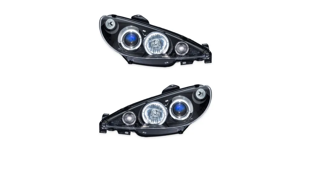 Nowość Lampy PEUGEOT 206 CC SW Przód Projector Black