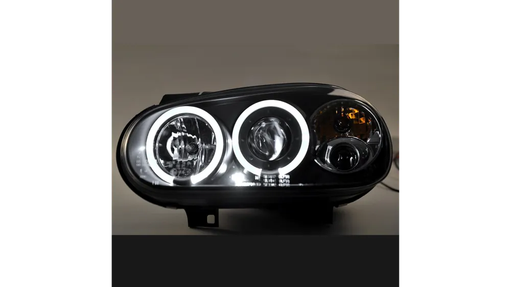 Lampy Volkswagen Golf IV Przód Black Bezpieczne zakupy