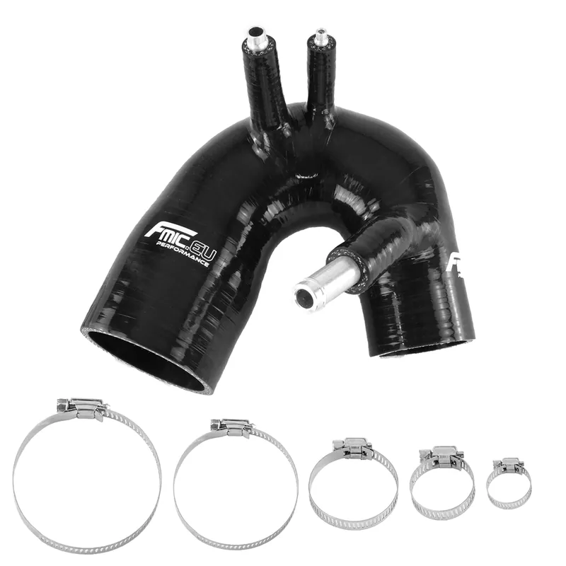 Niska cena Przewód Silikonowy Dolotu FMIC Fiat 500 595 695 1.4L T-Jet - Czarny