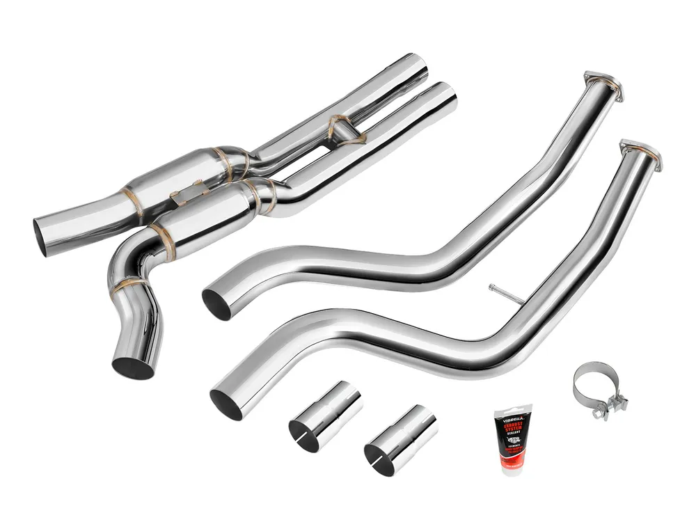 Bezpieczna płatność Racing downpipe FMIC do BMW M2 CS M2 Competition F87 S55 GPF OPF z tłumikem