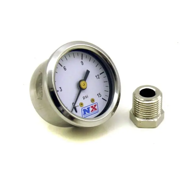 Fuel Pressure Gauge 0-15 PSI with Adaptor Nitrous Express NX 15511 Ograniczona ilość
