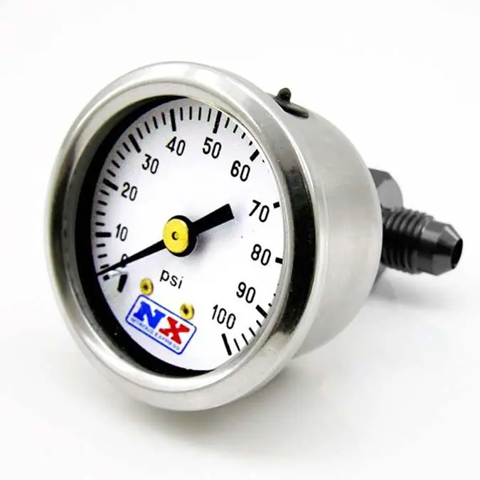 Fuel Pressure Gauge 0-100 PSI with Manifold Nitrous Express NX 15512 Ostatnie sztuki