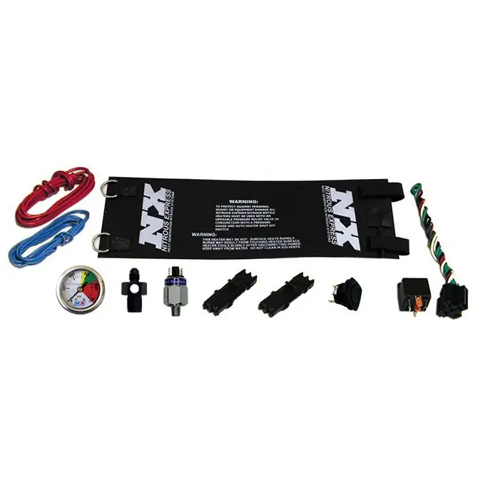 10-15Lb Heavy Duty Fully Automaic Bottle Heater (6AN) with Nitrous Gauge Nitrous Express NX 15937 Nie przegap
