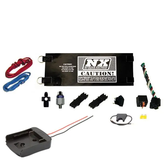 Tani Stand Alone Battery Oparated Bottle Heater 10-15Lb Bottles (6AN) Milwaukee Style Battery Nitrous Express NX 15941-MWQ