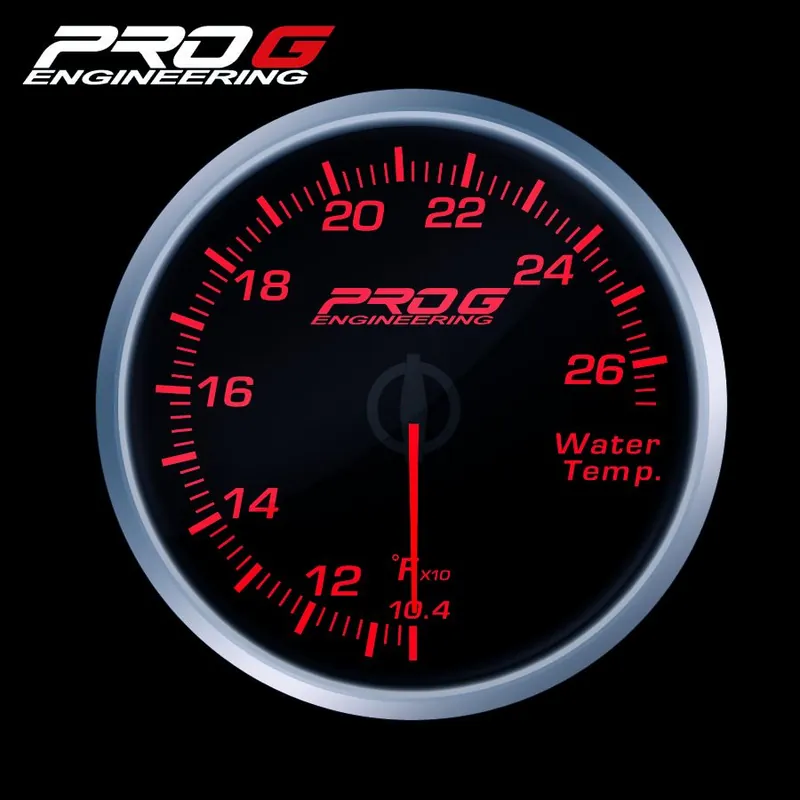 Bestseller Wskaźnik Pro G Race Series RS, temperatury wody °F RED 60mm