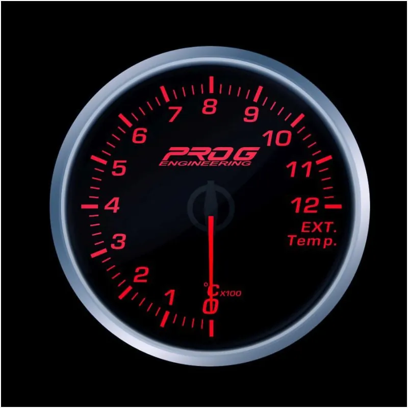Nie przegap Wskaźnik Pro G Race Series RS, temperatury spalin EGT °C RED 52mm