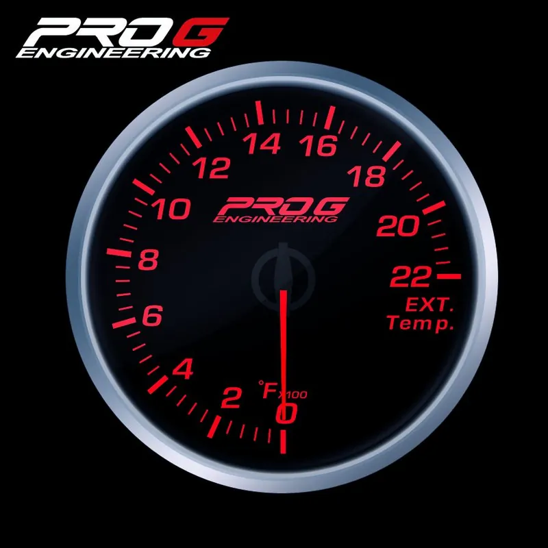 Wskaźnik Pro G Race Series RS, temperatury spalin EGT °F RED 60mm Wyjątkowa oferta