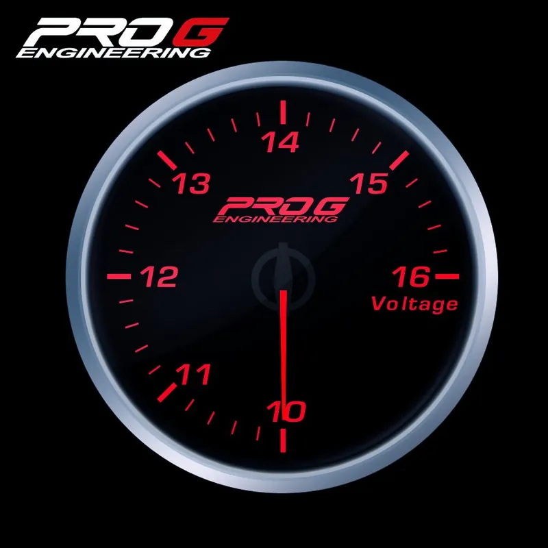 Ekspresowa dostawa Wskaźnik Pro G Race Series RS, Woltomierz RED 60mm