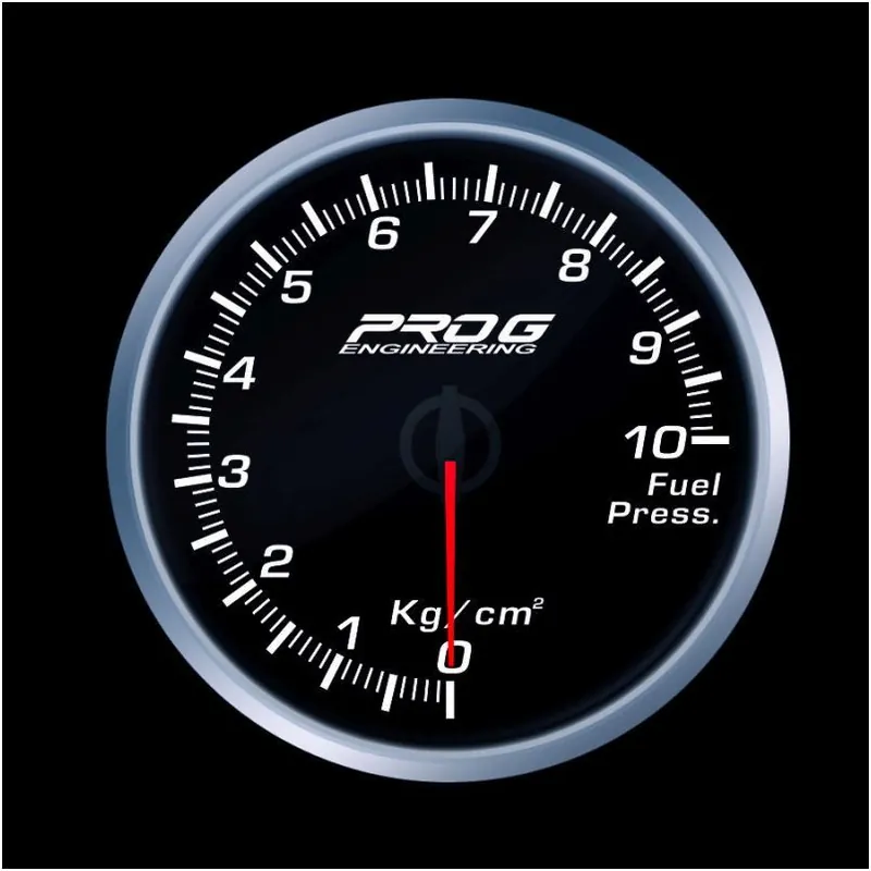Popularny Wskaźnik Pro G Race Series 2 RS, ciśnienia paliwa Kg/cm2 WHITE 52mm