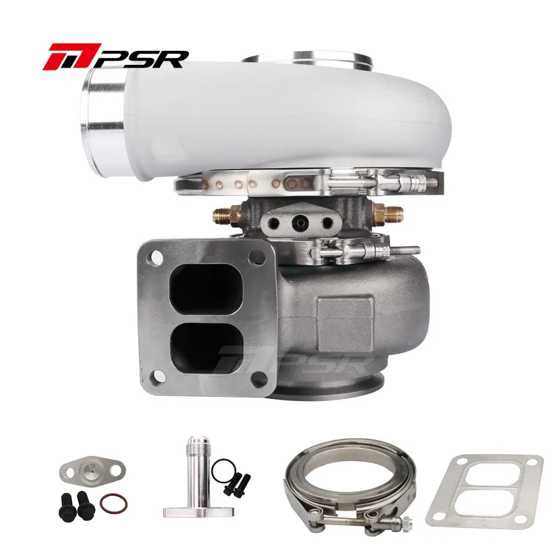 Turbosprężarka Pulsar PSR 6270G 900HP T51R Mod 1.06A/R T4 Divided Inlet V-Band Outlet 4 OD Tubing Popularny