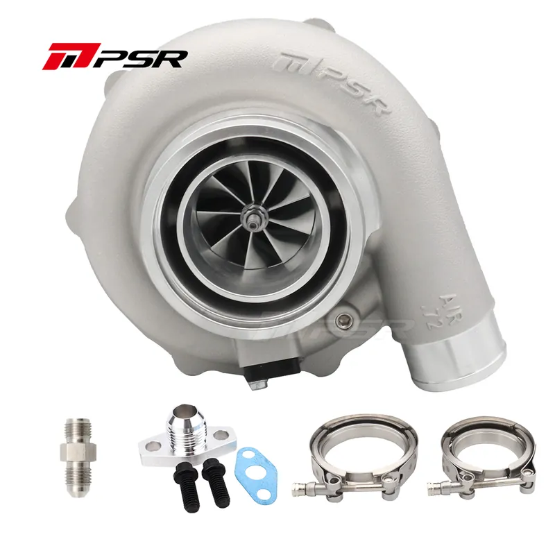 Turbocharger Pulsar PSR Forward Rotation 6262G Dual Ball Bearing 900HP Standard 0.75A/R 2.5" Outlet T3 Divided Inlet V-Band Outlet 0.86A/R Wysoka jakość