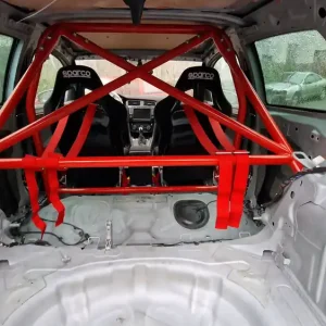 Niska cena Rollbar skręcana pół klatka Mitsubshi Lancer Evo X Red