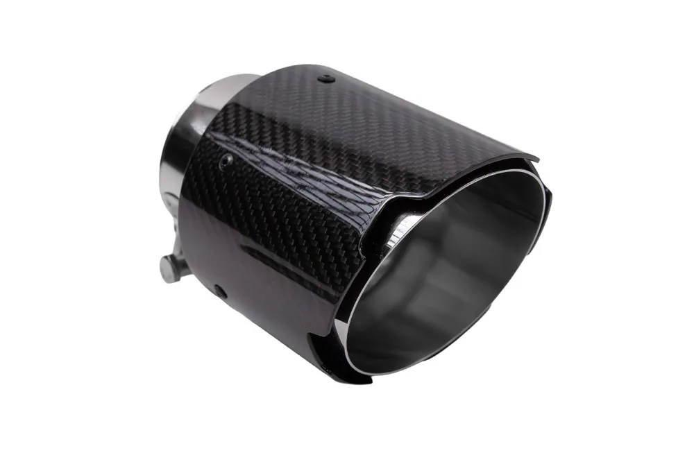 Końcówka tłumika 89mm wejście 70mm Carbon Gloss Nowy