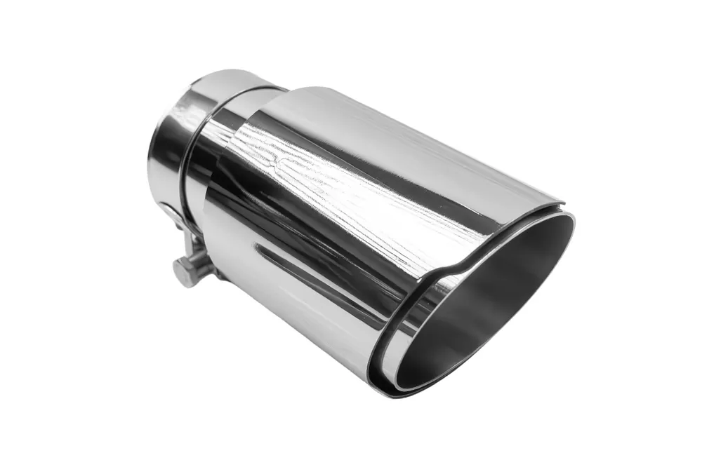 Nowość Końcówka tłumika 89mm wejście 76mm Polerowana