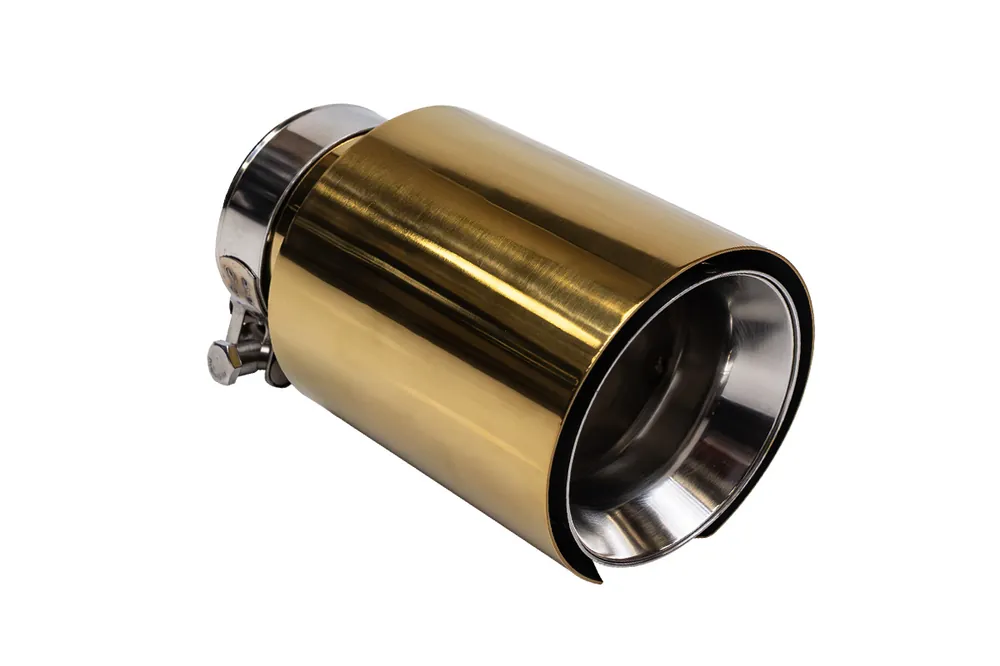 Zamów dziś Końcówka tłumika 101mm wejście 70mm Gold Silver